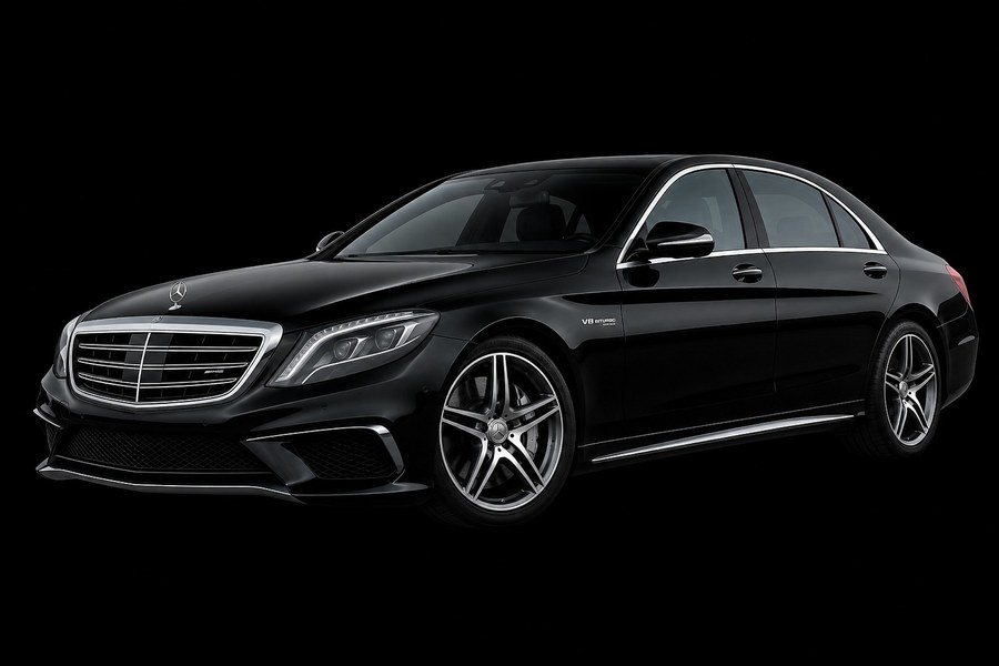 Black Mercedes-Benz S63 AMG VIP