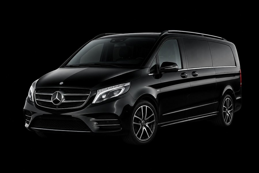 Black Mercedes-Benz V-Class premium van